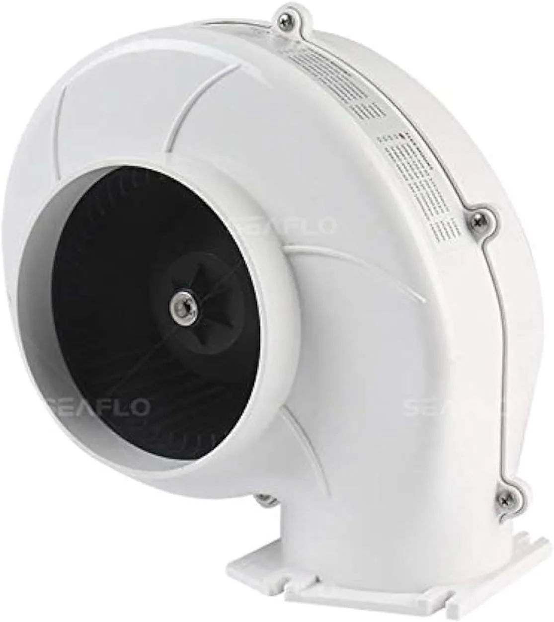 SEAFLO Marine Ventilation Blower — 320 CFM, 12V — White — main view