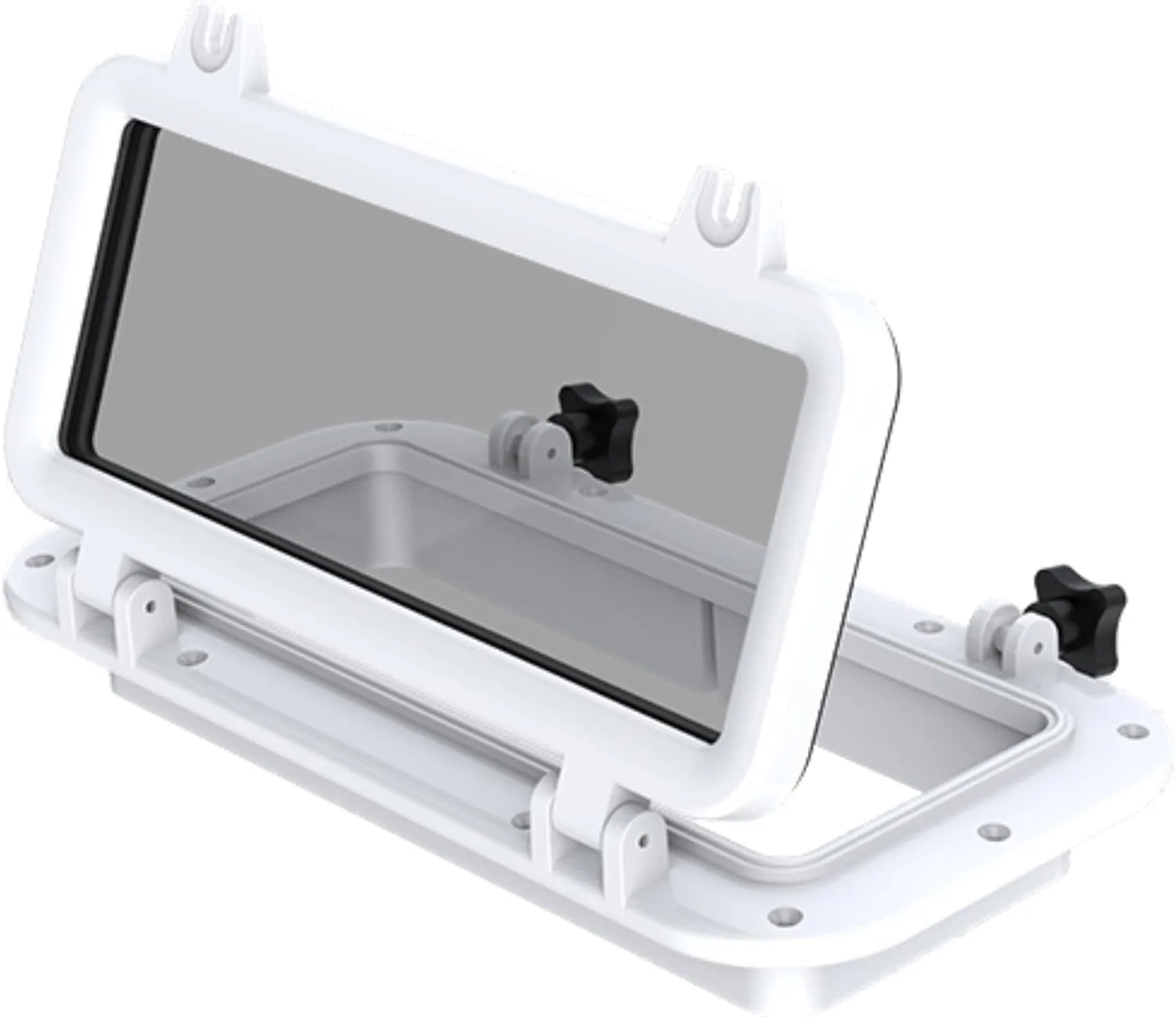 SEAFLO Rectangular Porthole Window Abs Plastic Tinted Glass 16 — main view