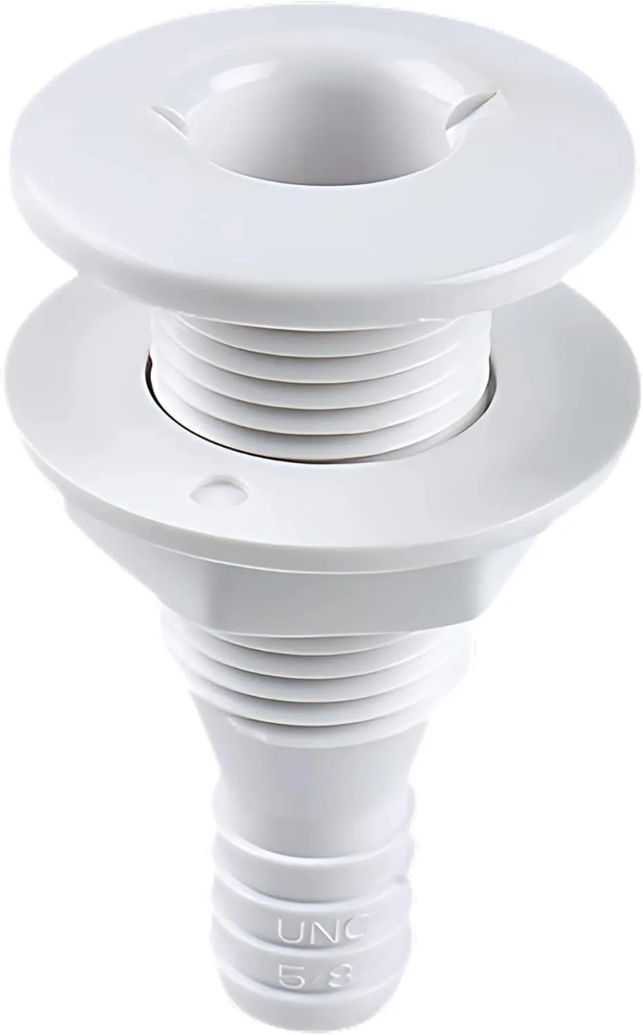 SEAFLO Thru Hull Fitting — 5/8" — White — main view