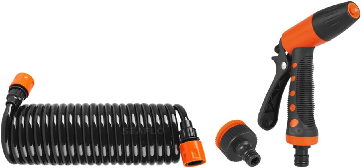 SEAFLO Portable 20' Hosecoil Washdown System with Spray Gun — main view