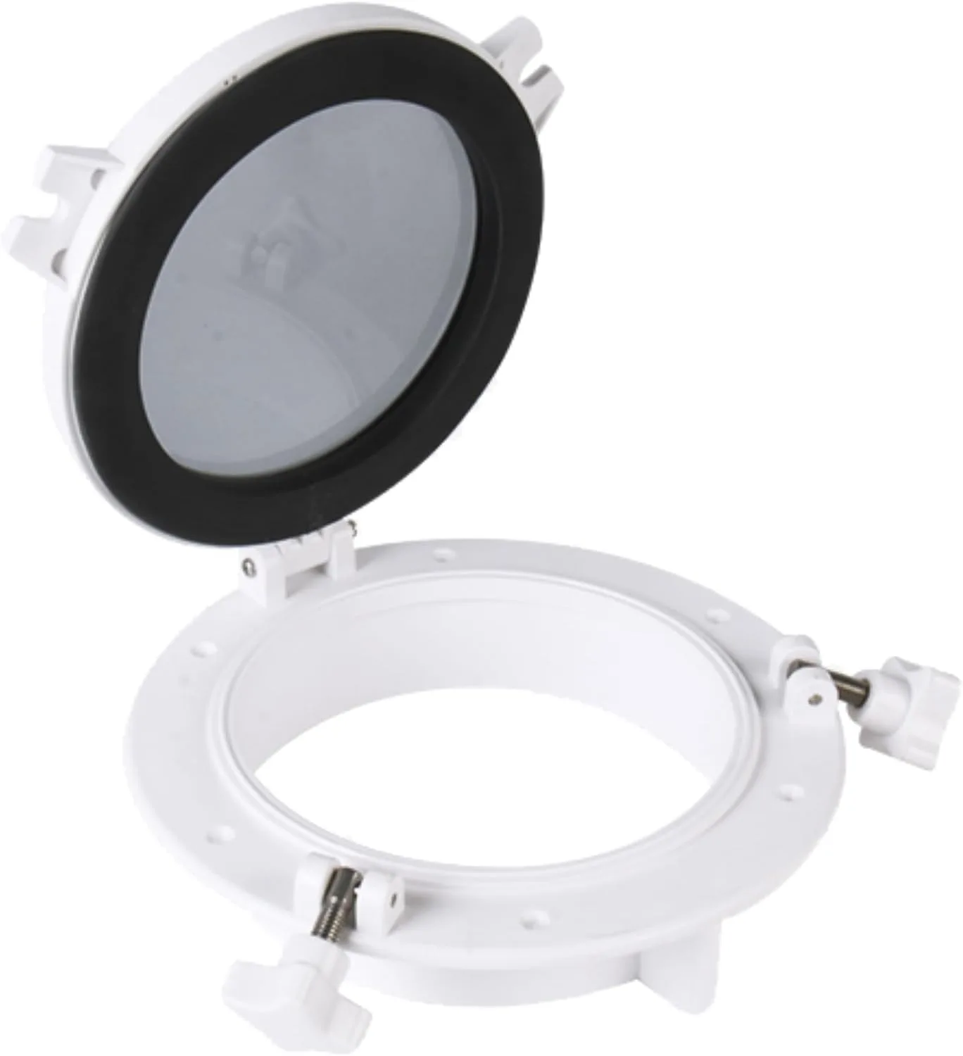 SEAFLO Round Porthole Window Abs Plastic Tempered Glass Boat — main view