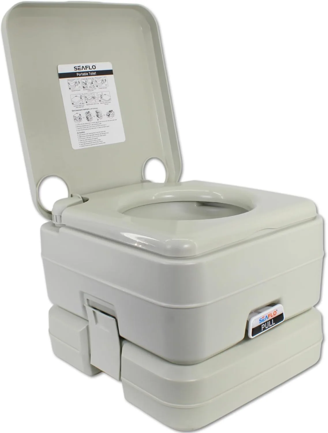 SEAFLO Premium Camping Portable Toilet — 5.8 Gallon Waste Tank — main view