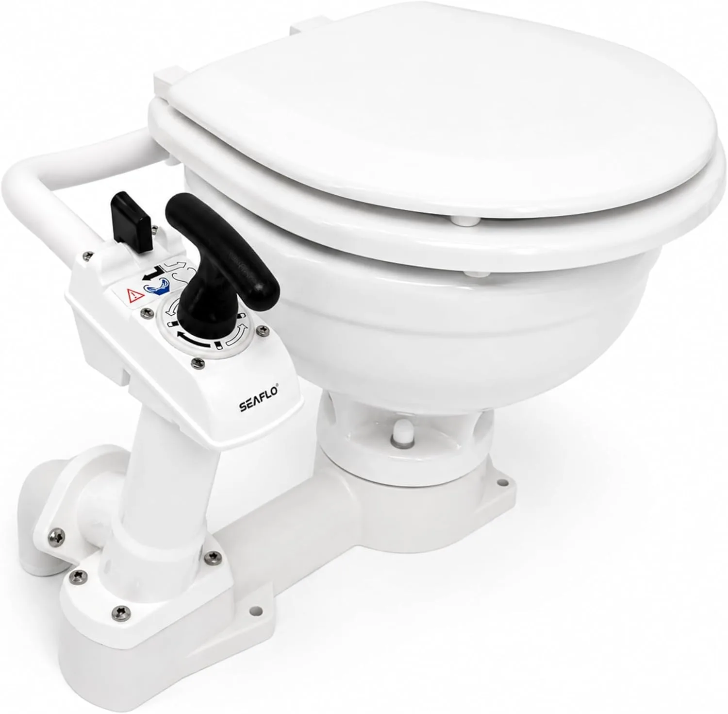 SEAFLO Manually Operated Marine Toilet Head — main view