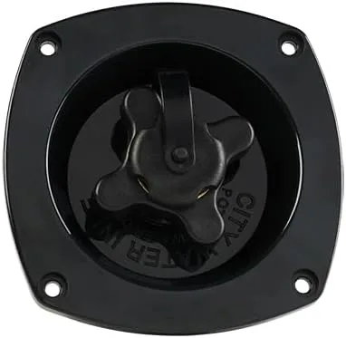 SEAFLO Wall Mount Water Inlet — Black — main view