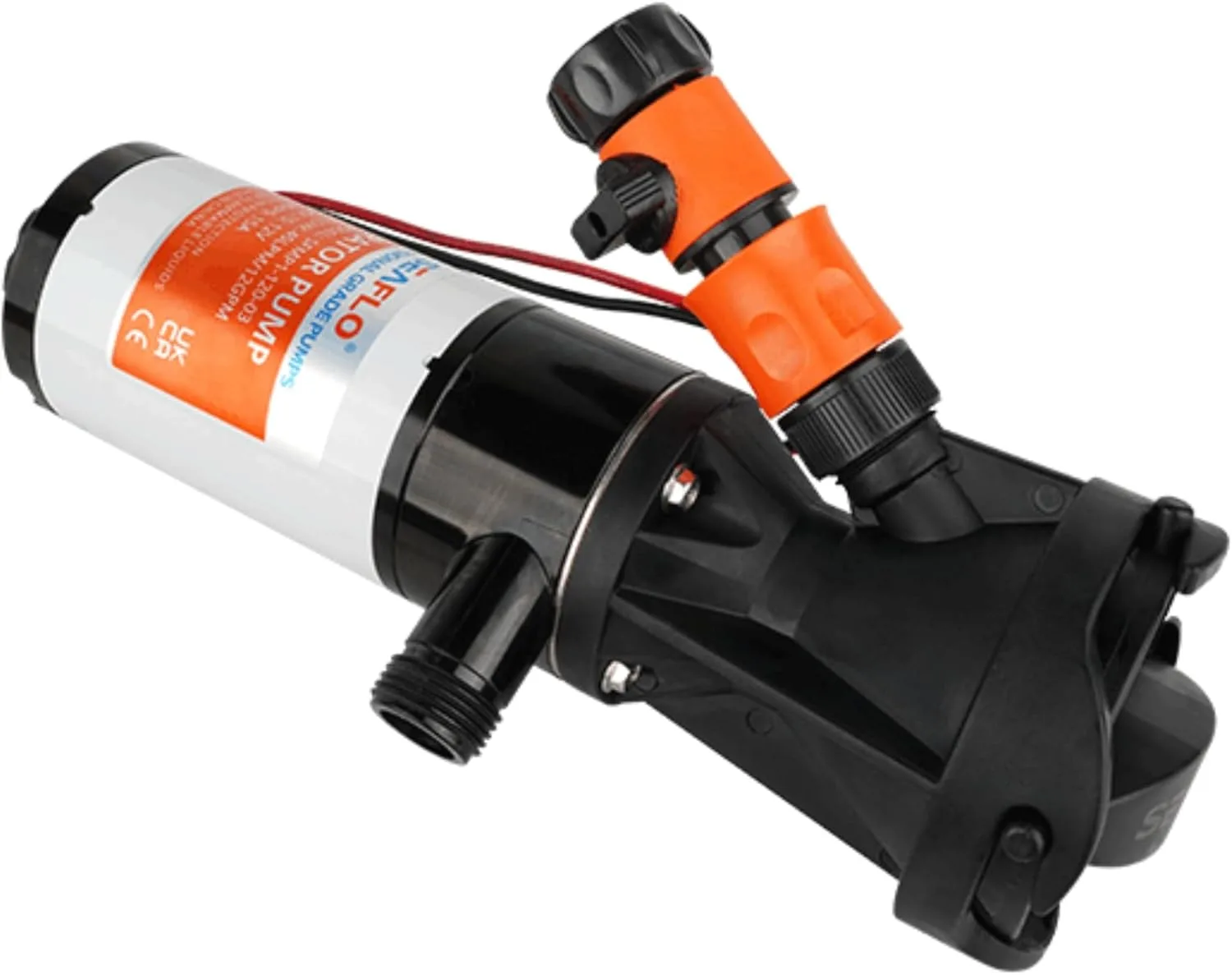 SEAFLO 03 Series Macerator Pump — 12.0 GPM, 12V — Black — main view